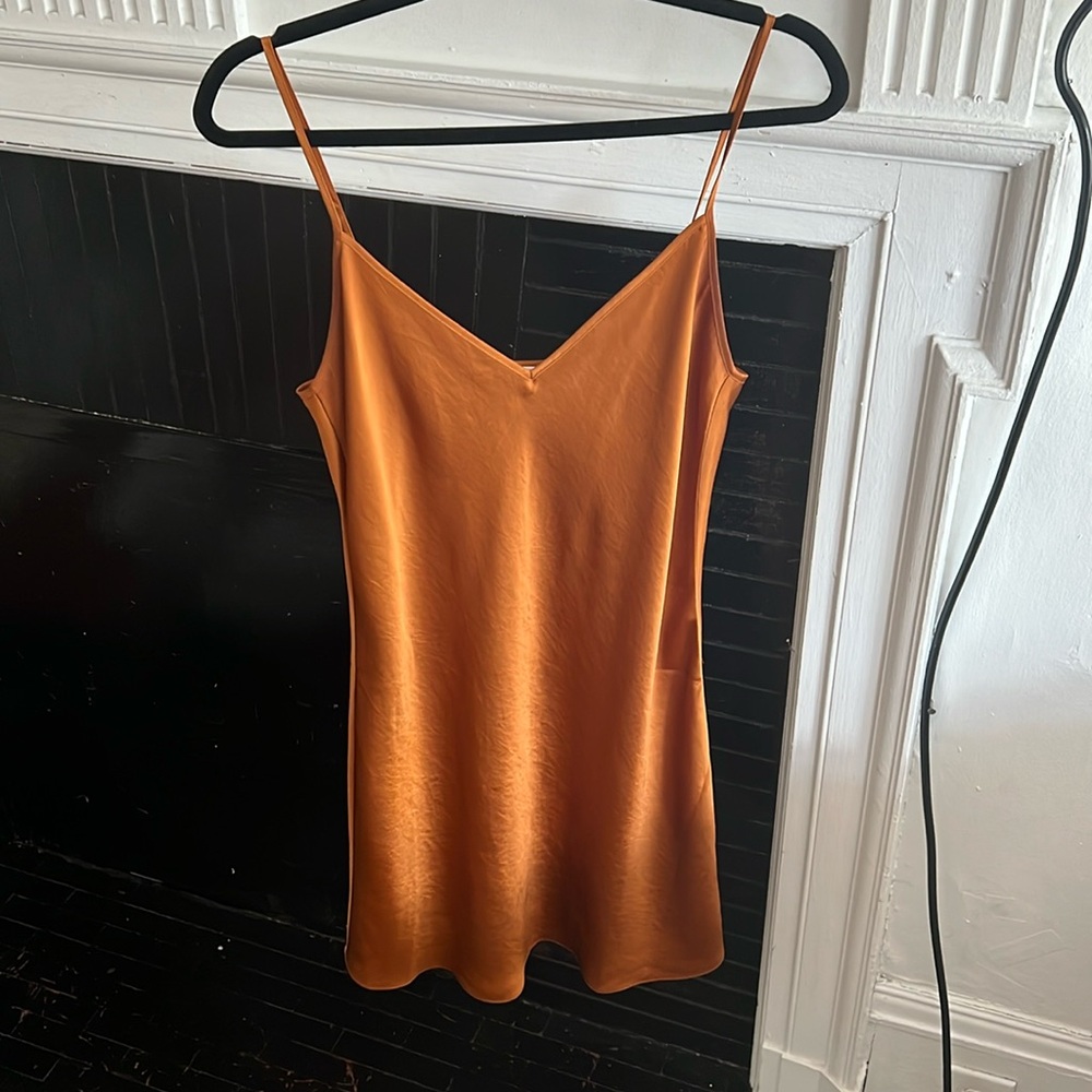 Aritzia Wilfred only slip mini dress